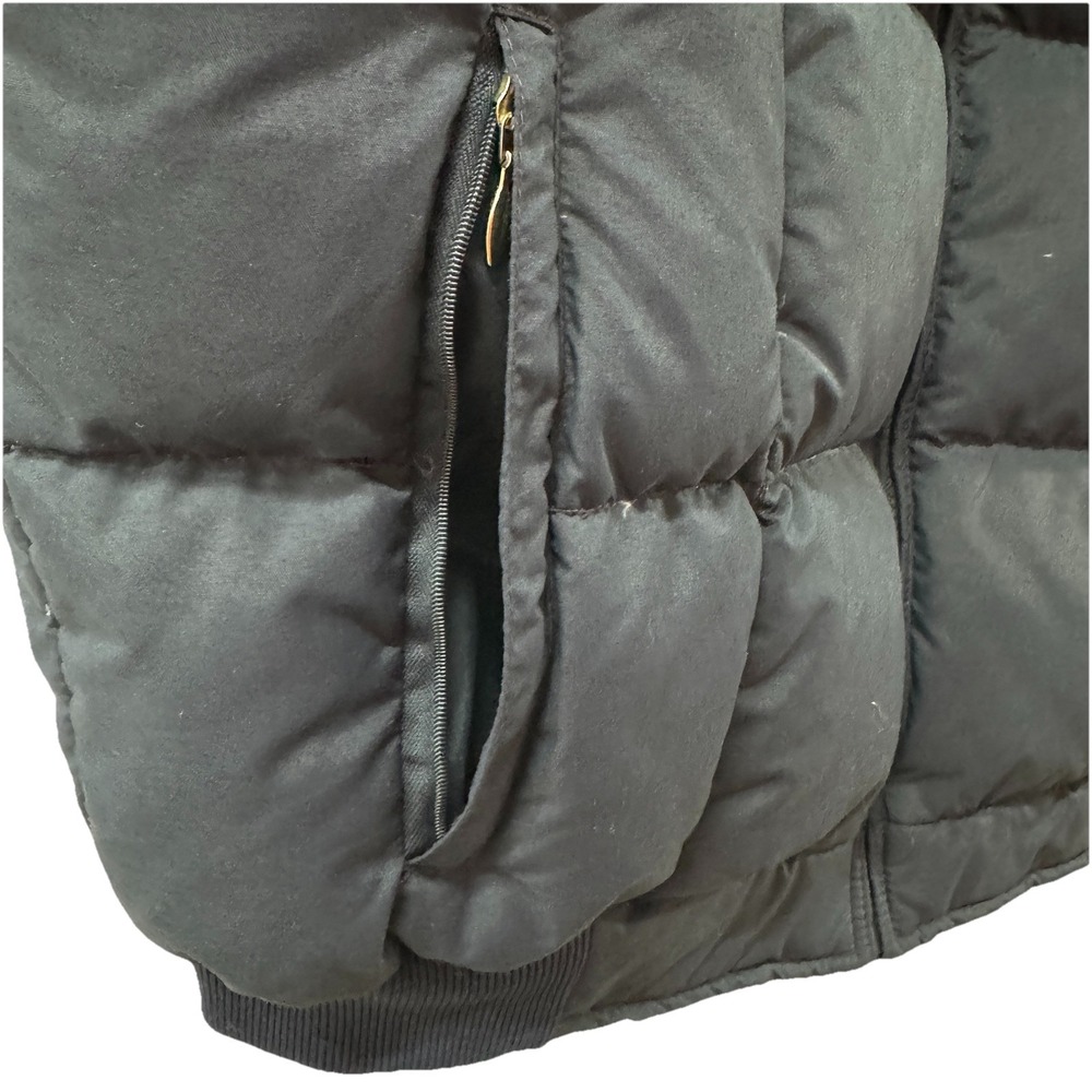 Roffe Skiwear Down Puffer Ski Vest Men's Size XL Dark Navy Blue Snap Front Puffy - Picture 2 of 11